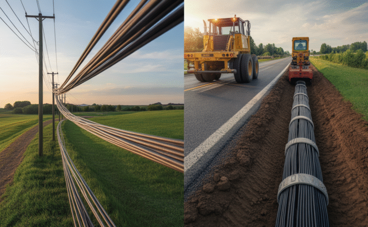 Aerial vs. Underground Fiber: Which Deployment Method Is More Cost-Effective?