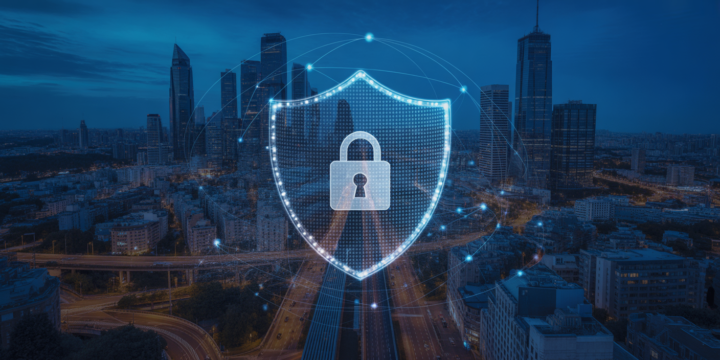 Cybersecurity illustration showing MFA fatigue on a mobile device